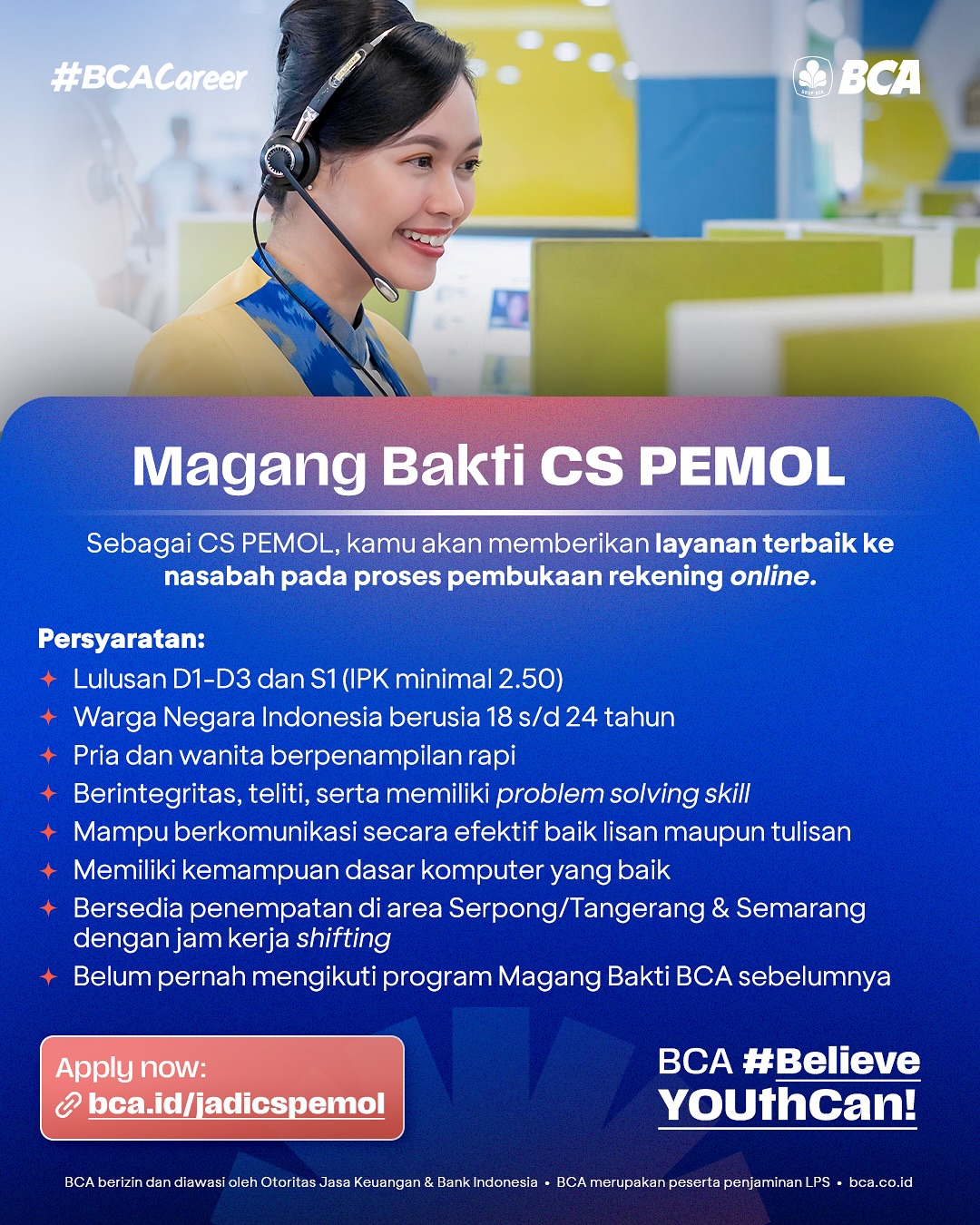 Bank Central Asia- CS PEMOL