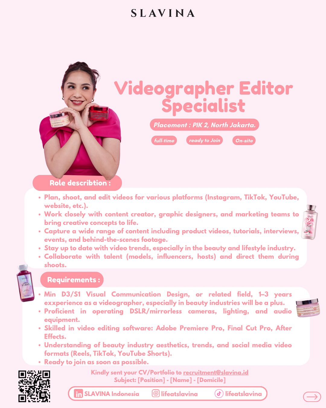 PT RANS Kosmetika Indonesia- Videographer Editor Specialist